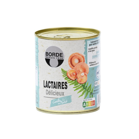 Lactaires délicieux (Conserve 395 g) - Maison Borde