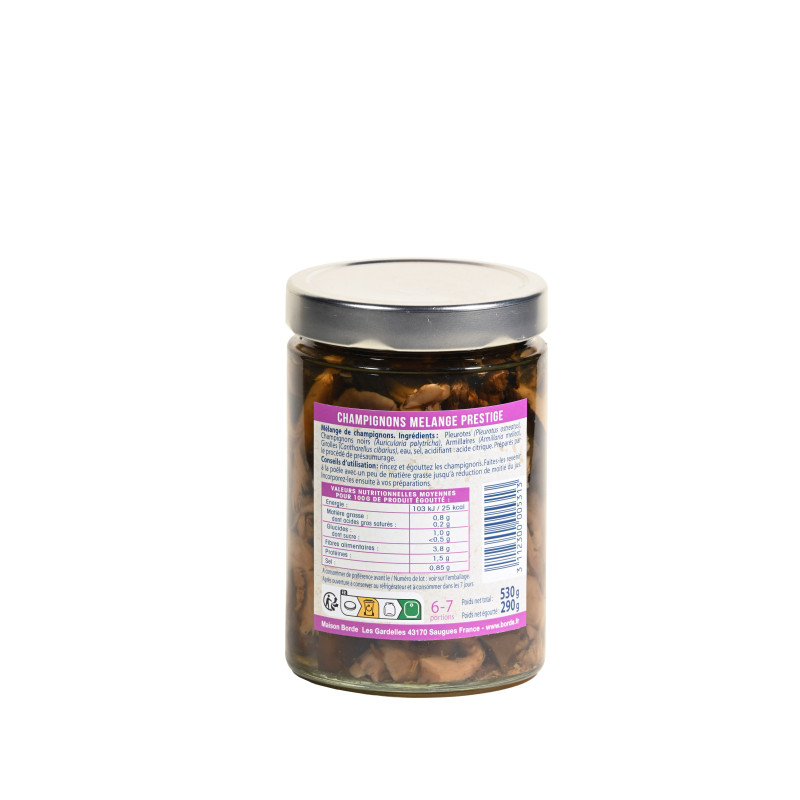Sélection prestige de champignons en bocal "Roi des Montagnes" 290 g - L'atelier Borde