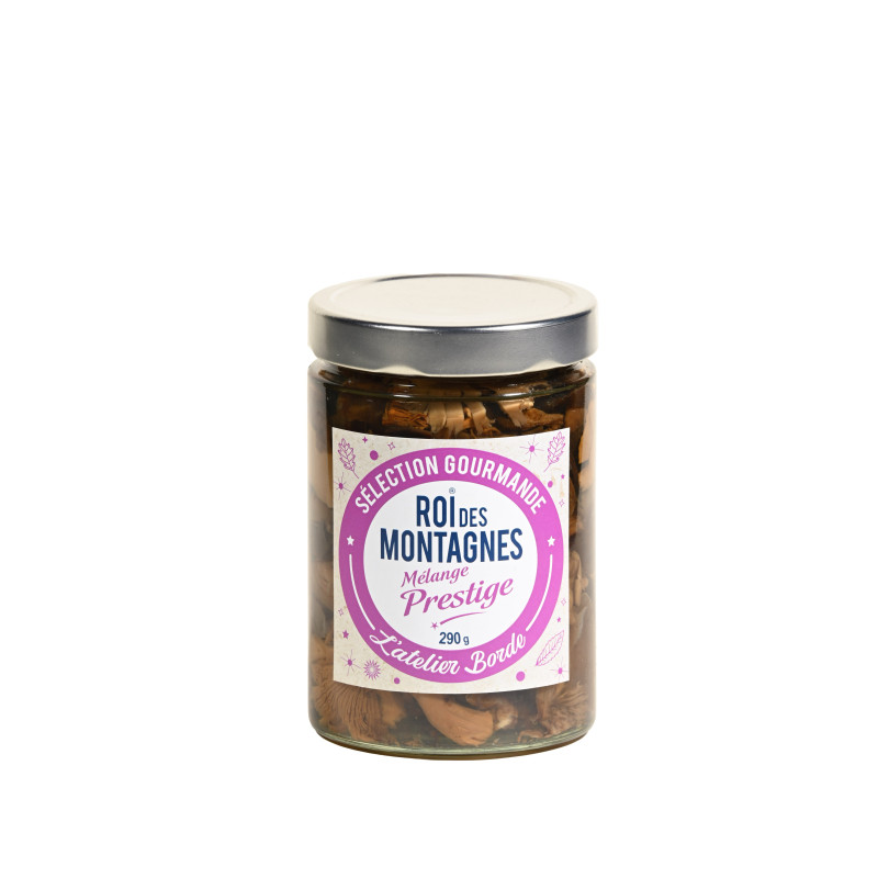 Sélection prestige de champignons en bocal "Roi des Montagnes" 290 g - L'atelier Borde