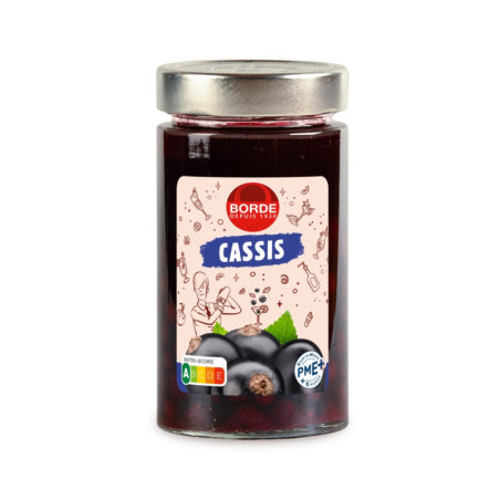 Cassis au sirop léger 120 g - Maison Borde