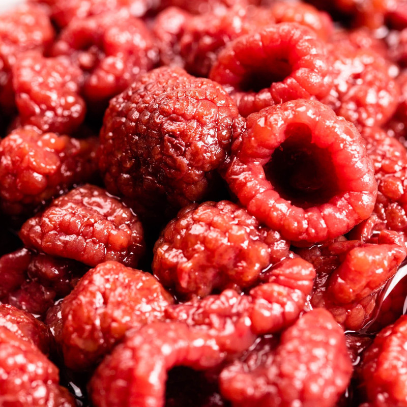 Framboises au sirop léger 110 g - Maison Borde