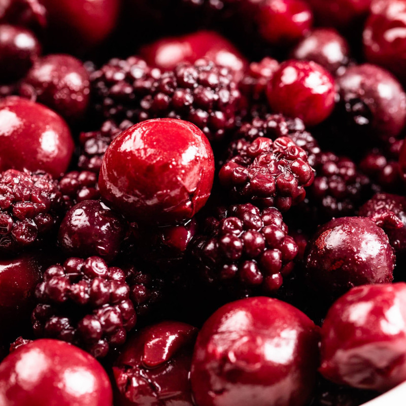 Fruits rouges au sirop léger 120 g - Maison Borde