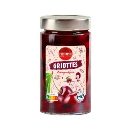 Griottes au sirop léger 160 g - Maison Borde