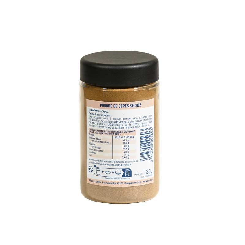 Poudre de cèpes "Roi des Montagnes" 130 g - L'atelier Borde