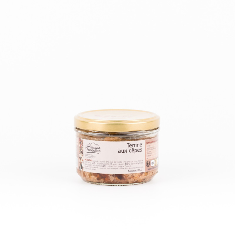 Terrine aux cèpes350 g - Maison Borde
