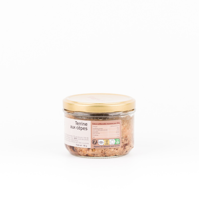 Terrine aux cèpes350 g - Maison Borde