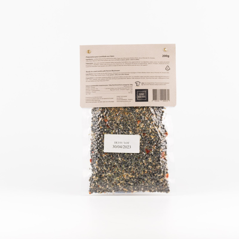 Lentillade aux cèpes d'Auvergne extra220 g - Maison Borde