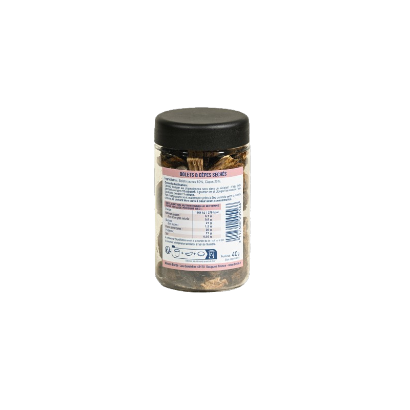 Bolets et cèpes séchés "Roi des Montagnes" 40 g - L'atelier Borde