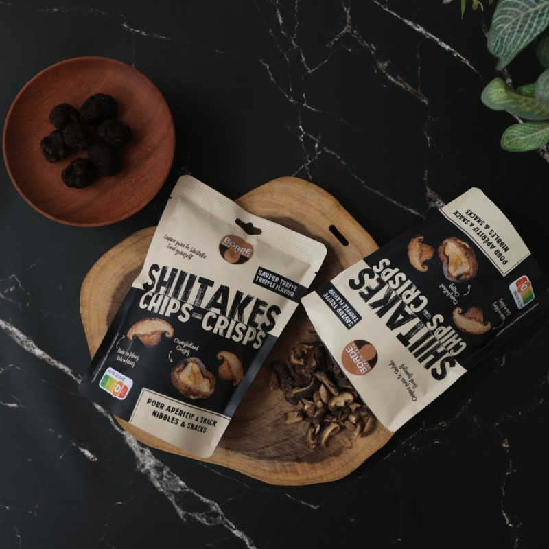 Chips de shiitakes "Saveur truffe" 50 g - Maison Borde