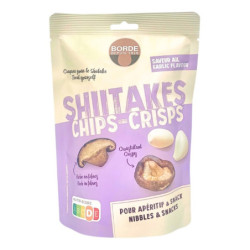 Chips de shiitakes "Saveur Ail" - 50 g