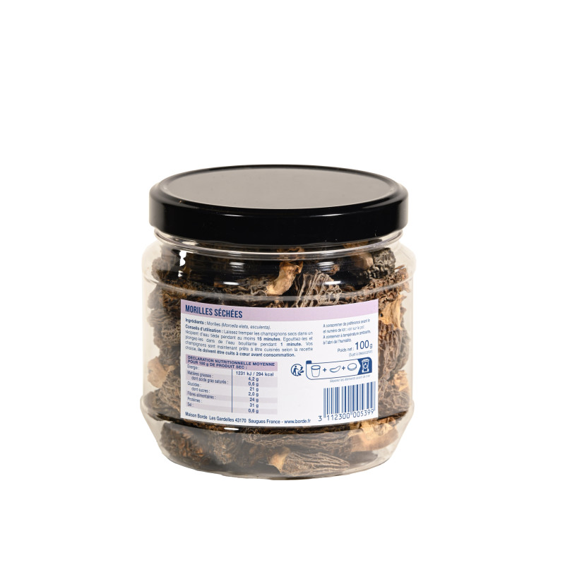 Morilles séchées "Roi des Montagnes" 100 g 100 g - L'atelier Borde