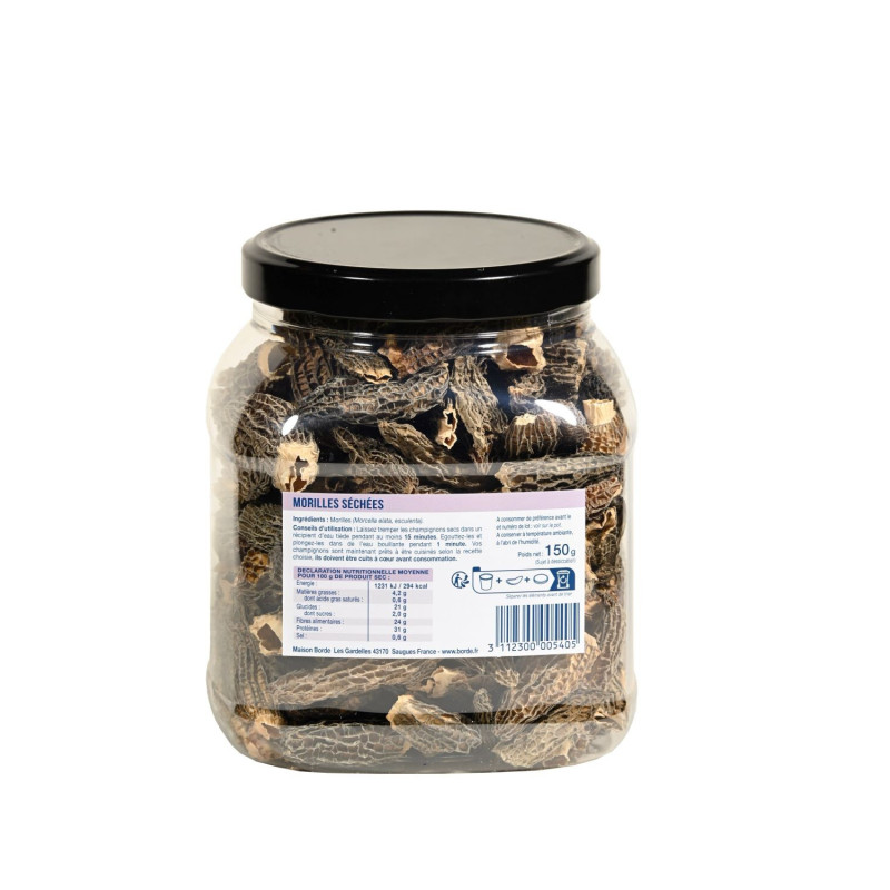 Morilles séchées "Roi des Montagnes" 150 g 150 g - L'atelier Borde