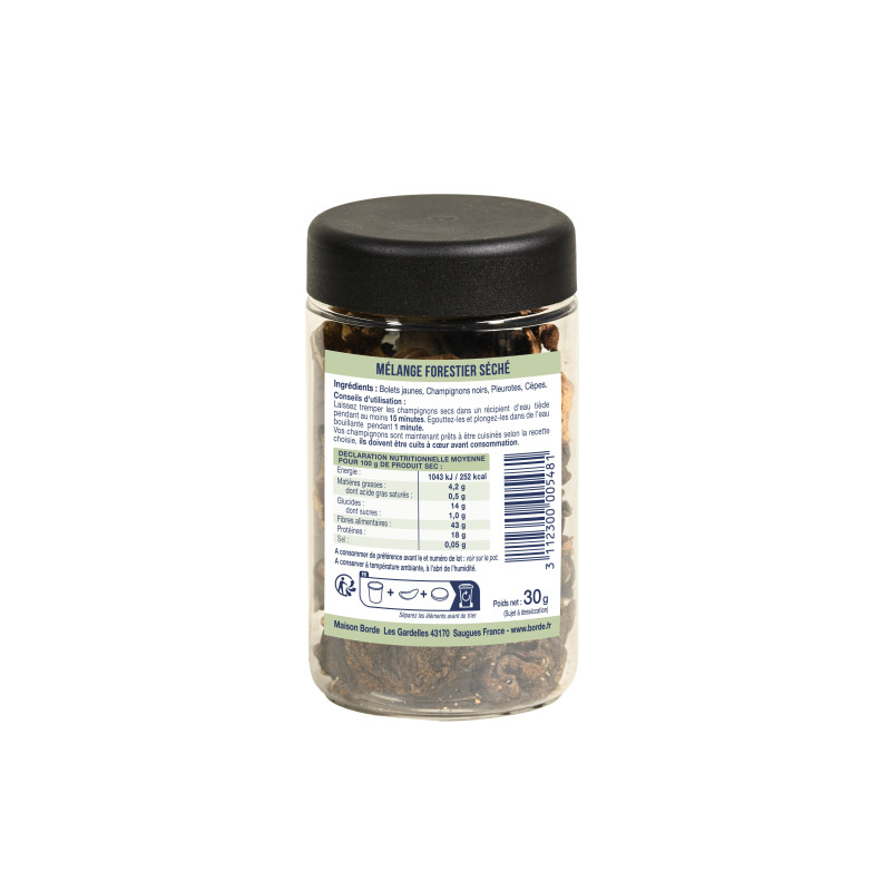 Mélange forestier séché "Roi des Montagnes" 30 g - L'atelier Borde