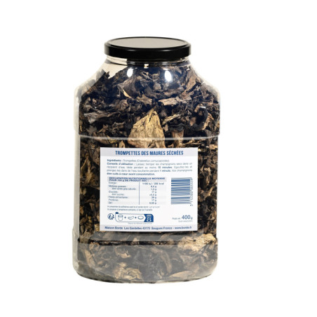 Trompettes séchées "Roi des Montagnes" 400 g 400 g - L'atelier Borde