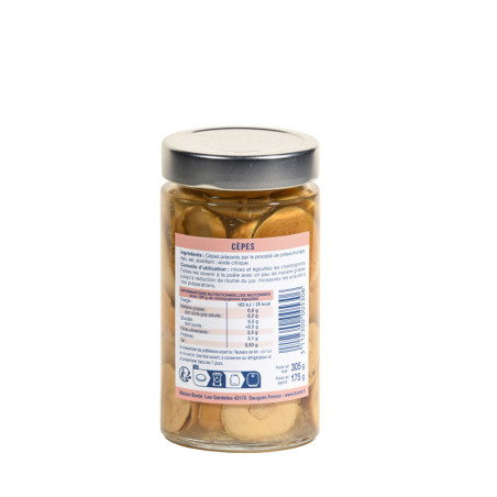 Cèpes en bocal "Roi des Montagnes" 290 g 290 g - L'atelier Borde