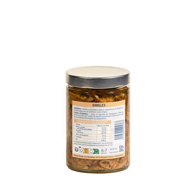 Girolles en bocal "Roi des Montagnes" 290 g 290 g - L'atelier Borde