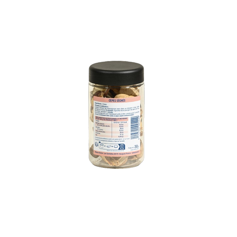 Cèpes séchés "Roi des Montagnes" - L'atelier Borde 30g