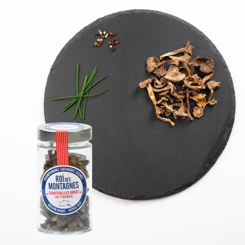 Chanterelles grises de France séchées 15 g - Maison Borde
