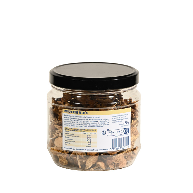 Mousserons séchés "Roi des Montagnes" 50 g 50 g - L'atelier Borde