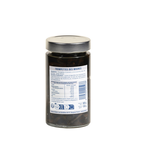 Trompettes "Roi des Montagnes" en bocal 150 g - L'atelier Borde