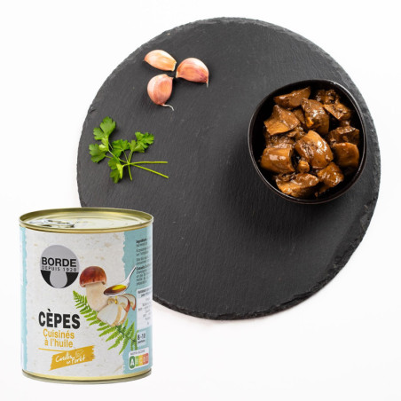 Cèpes à l'huile (Conserve 455 g) - Maison Borde