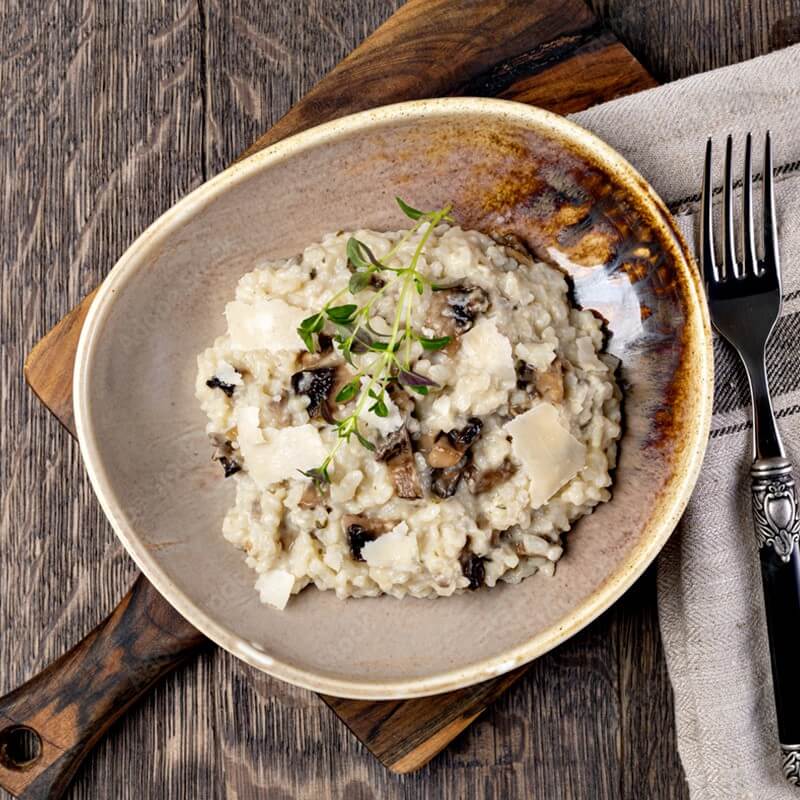 Risotto with porcini mushrooms 