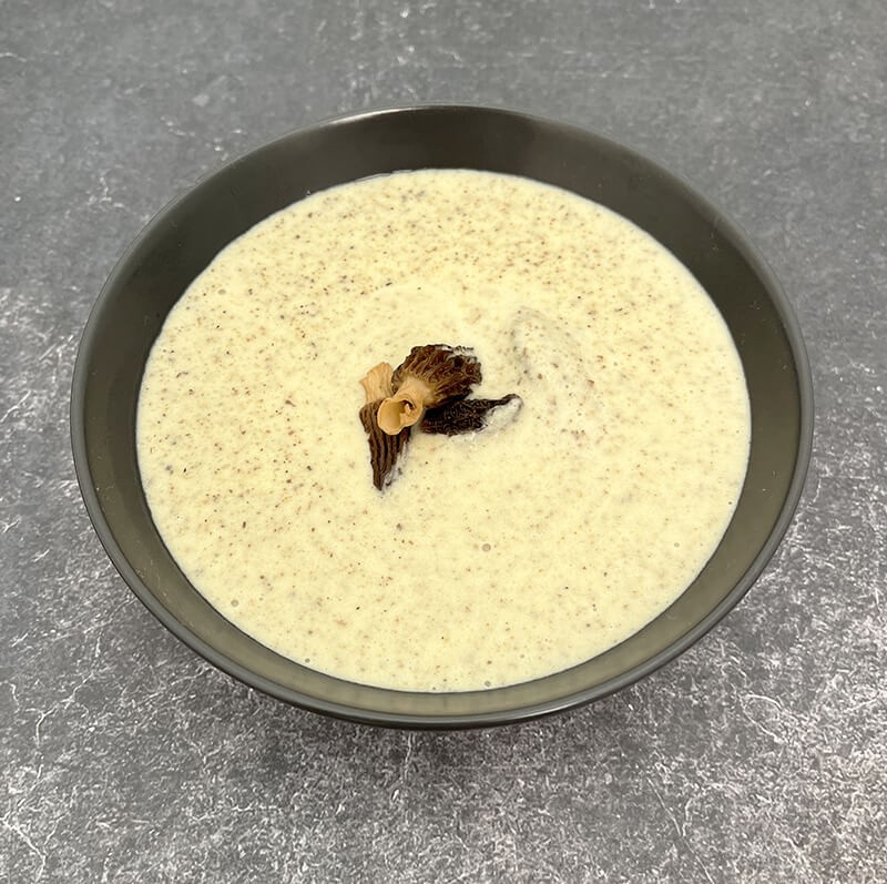 Velouté with dried morels